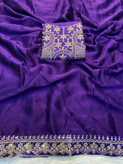 celebrity sequence saree