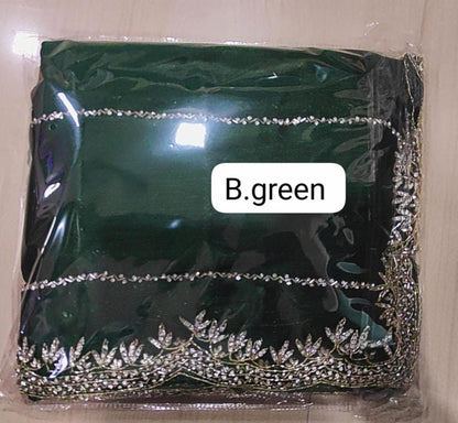 Zimmy Choo Saree pure Handwork ston work saree