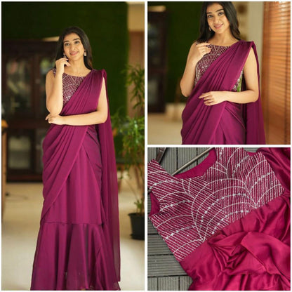 Party Wear designer gown Saree