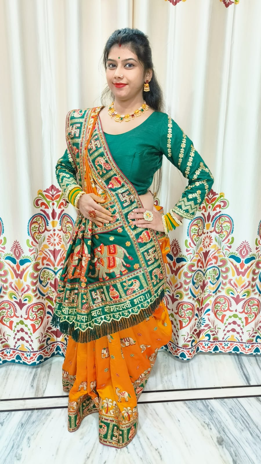 hand diamond work saree