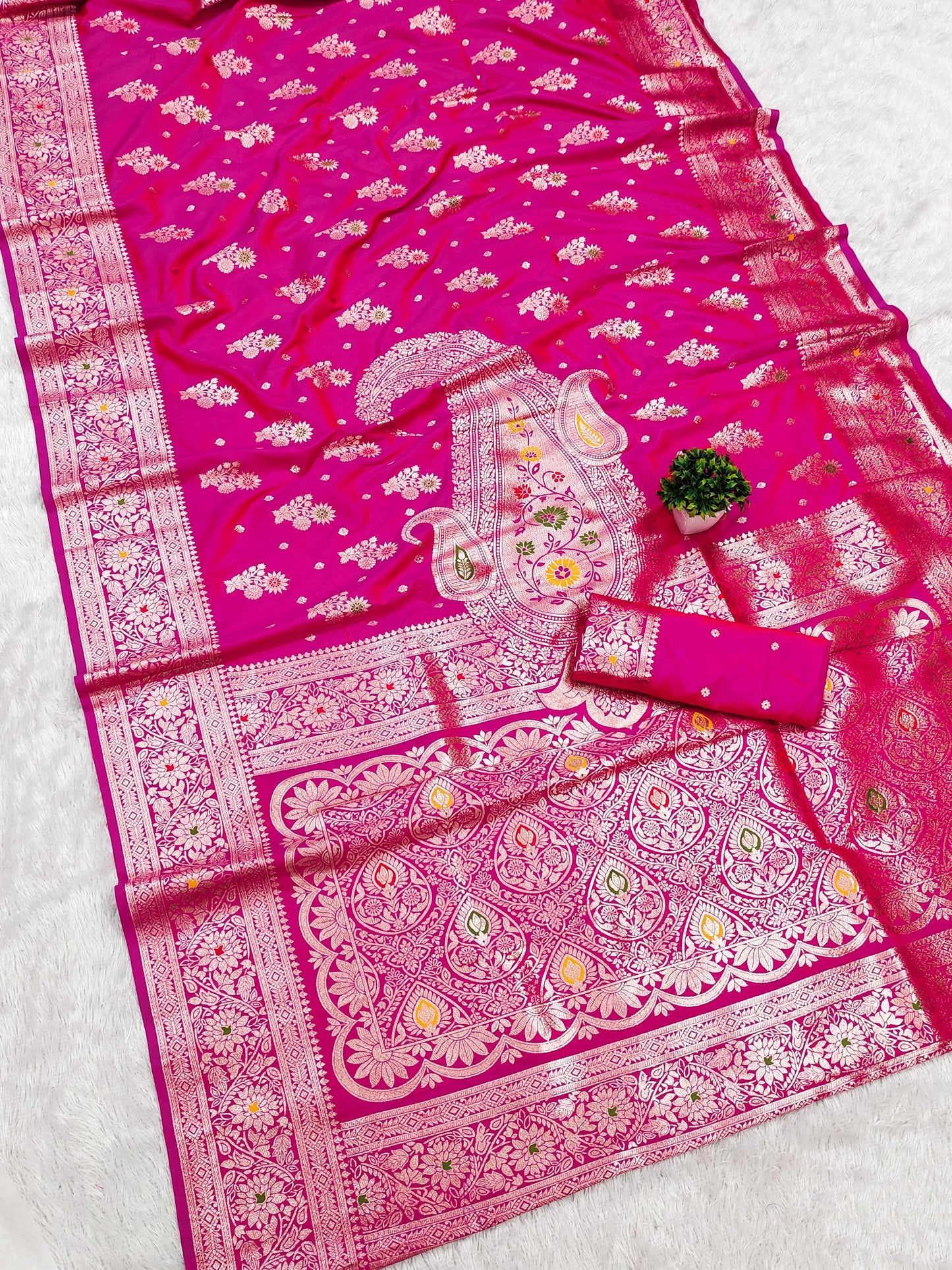 Pure silk Pethani saree with zari weawing