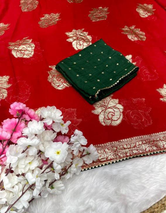 Pure Viscose ovar fancy Saree