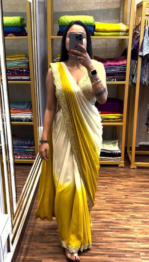 Ready To Wear mirror saree