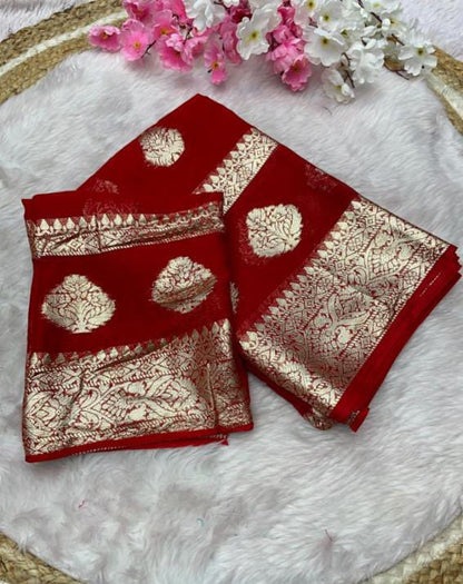 Viscose Saree
special Red colour New Trending Design*