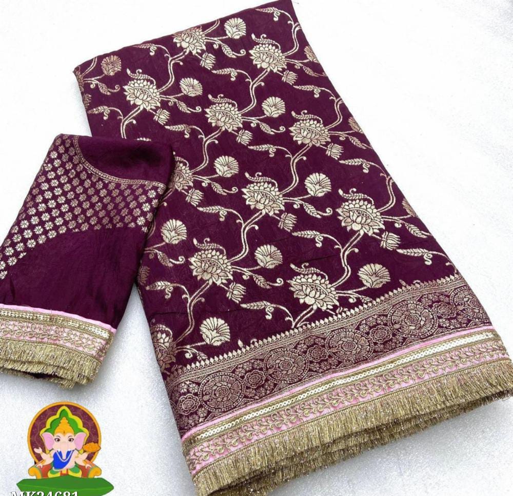 Viscose Dola Silk Saree