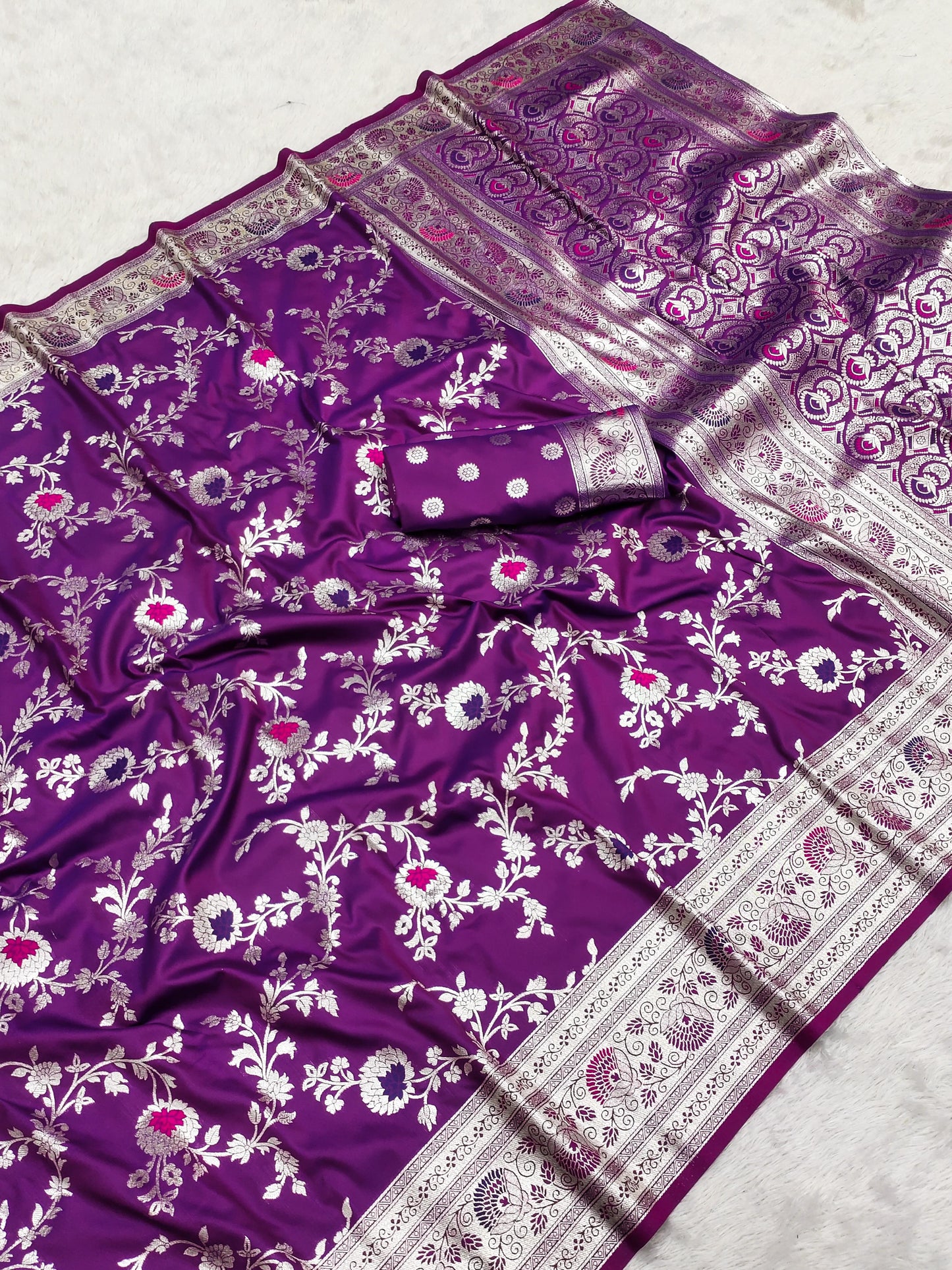 pure banarasi katan silk saree