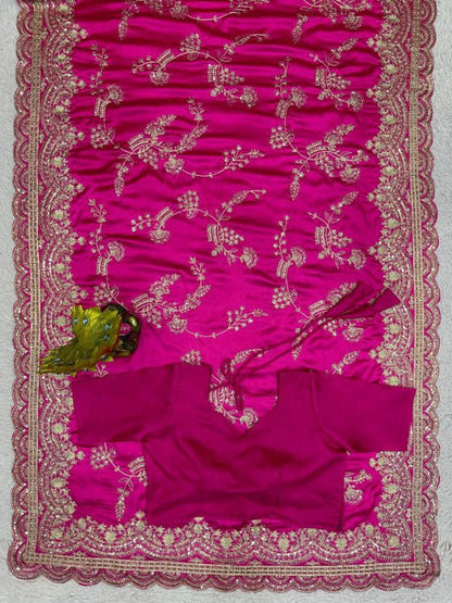 Dola silk all over work saree