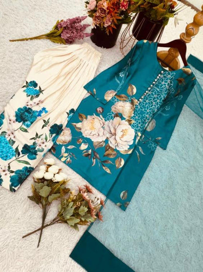 top farshi-pant dupatta set