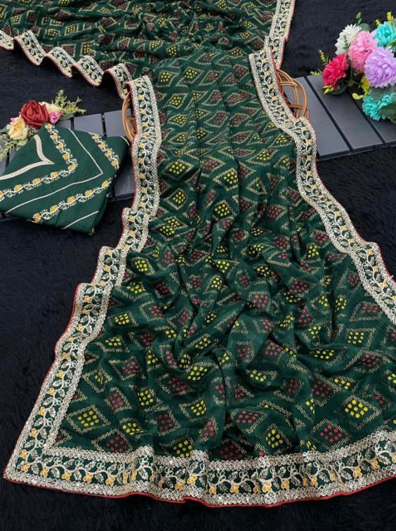 Bandhani Saree