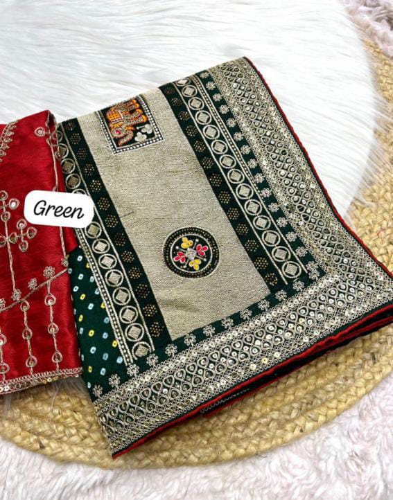 Hand work saree