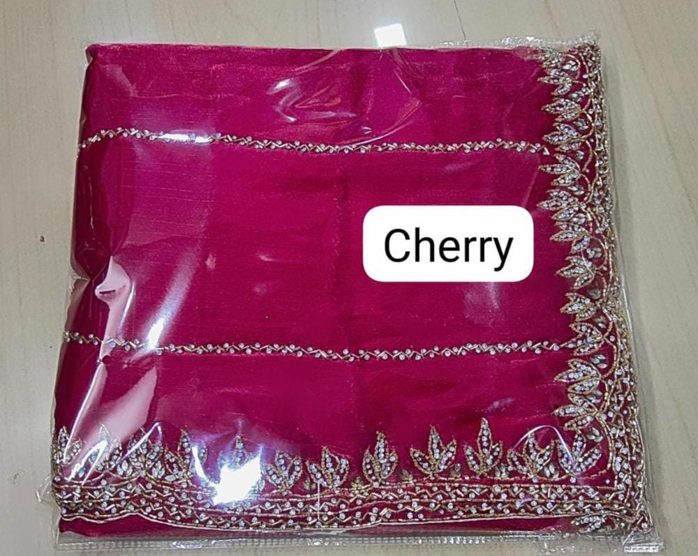 Zimmy Choo Saree pure Handwork ston work saree