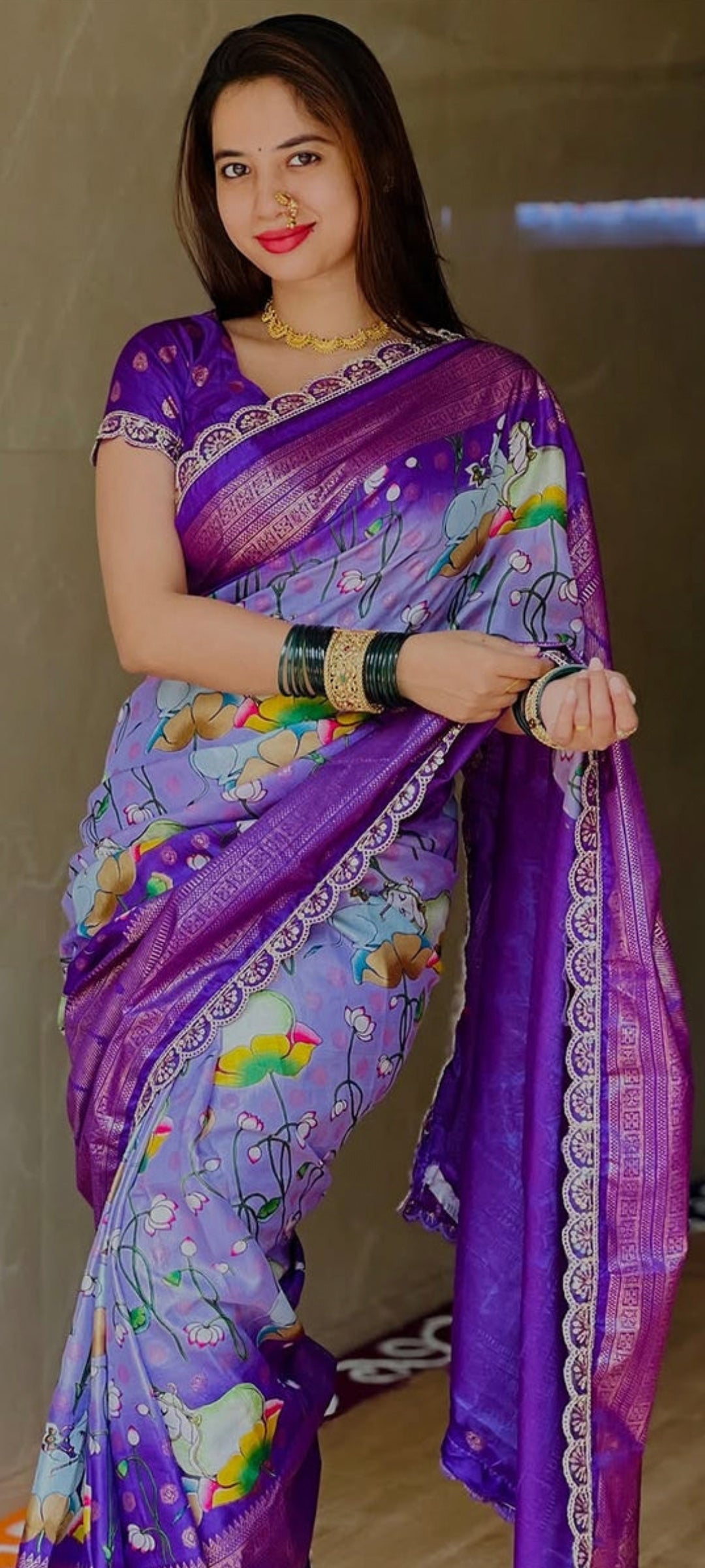 Pure dola silk saree