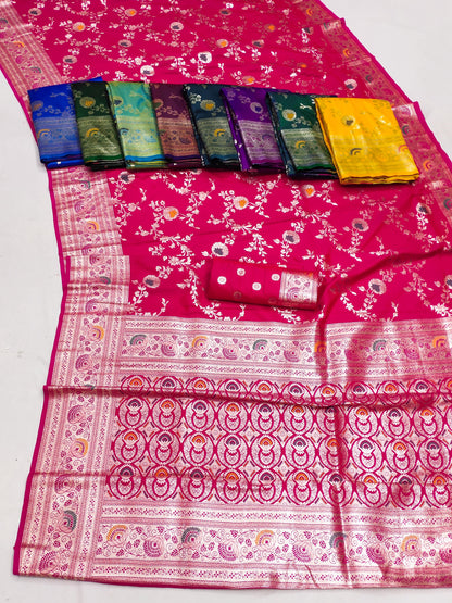 pure banarasi katan silk saree