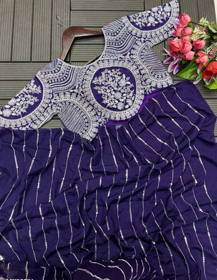 Designer Party Wear Lehenga Saree