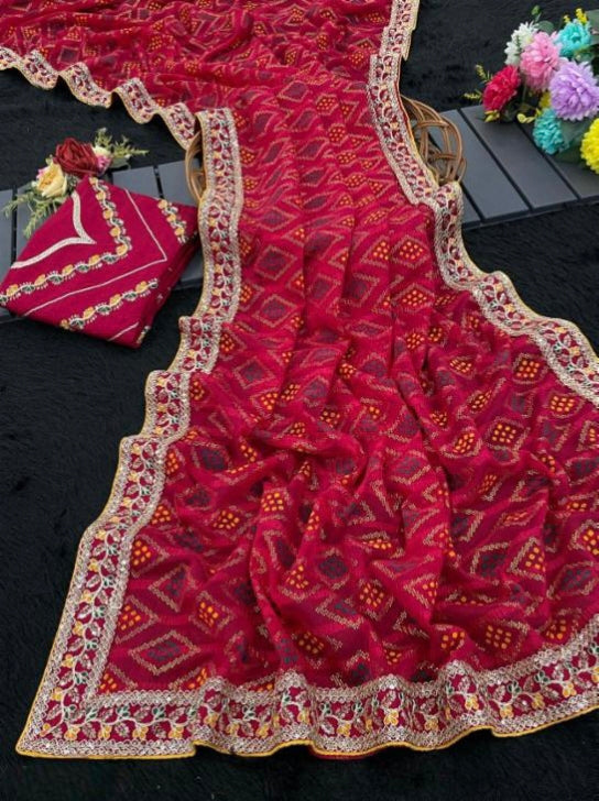 Bandhani Saree