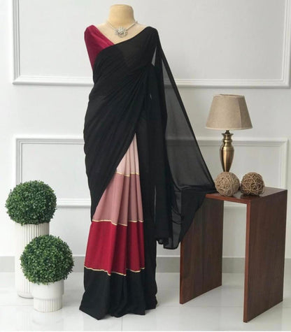 Women,s original smooth Gorgette with digital print