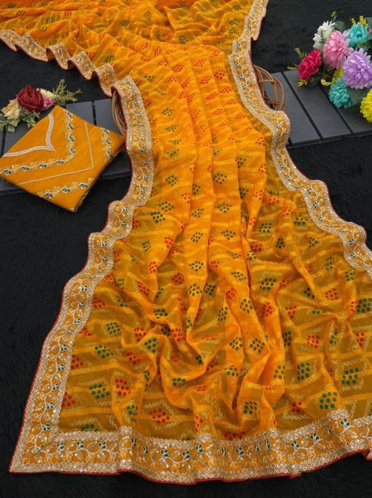 Bandhani Saree