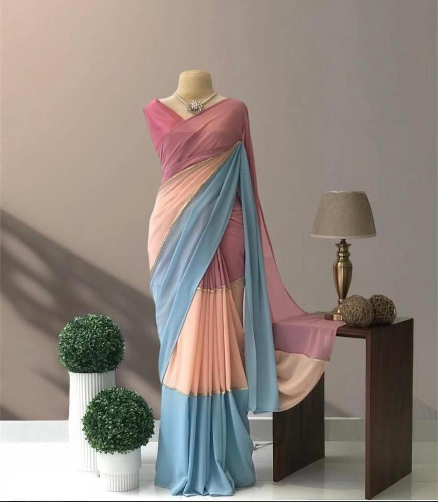 Women,s original smooth Gorgette with digital print