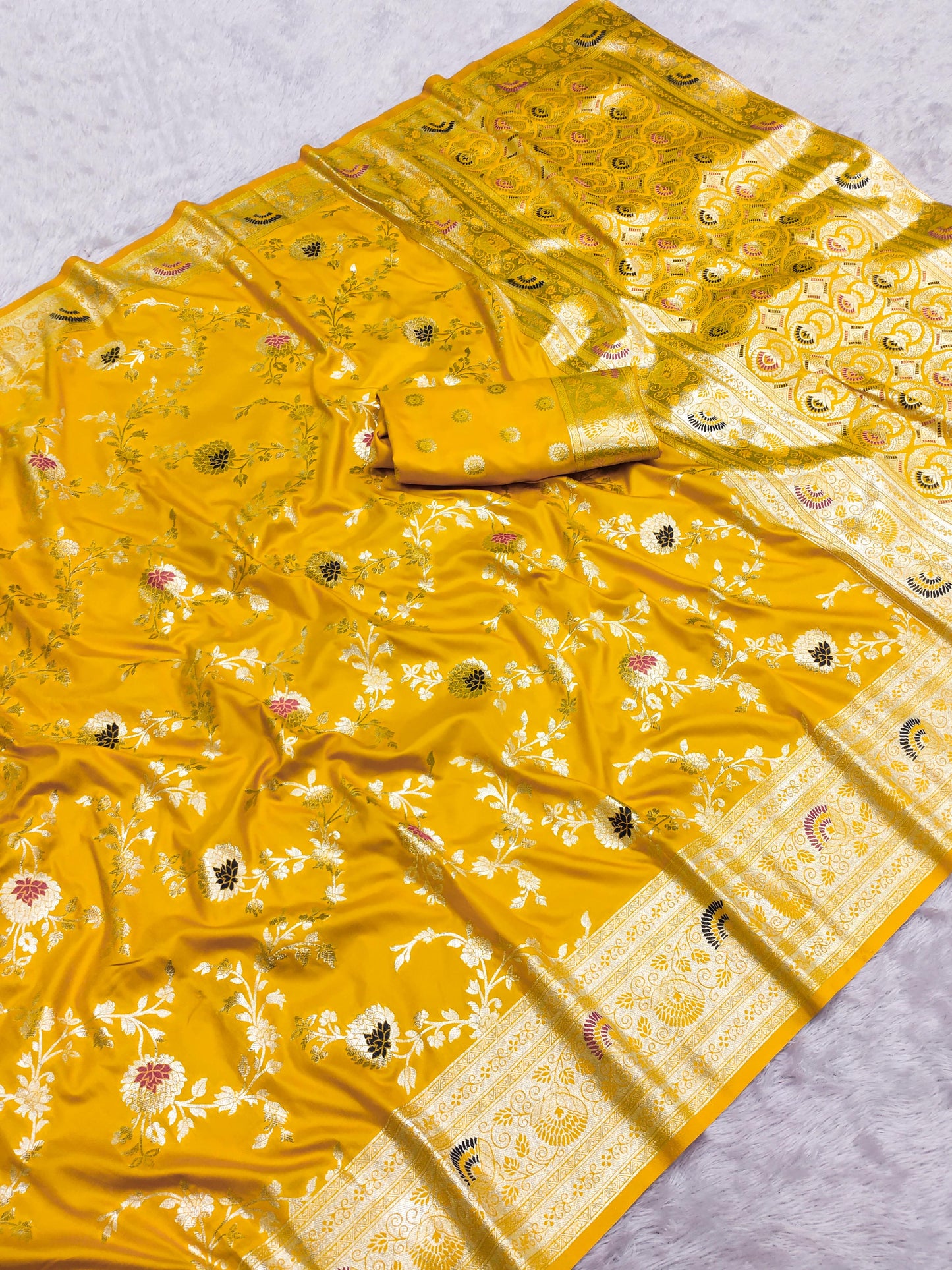 pure banarasi katan silk saree