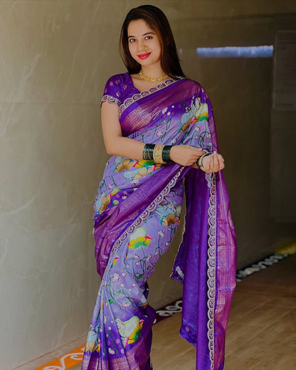 Pure dola silk saree
