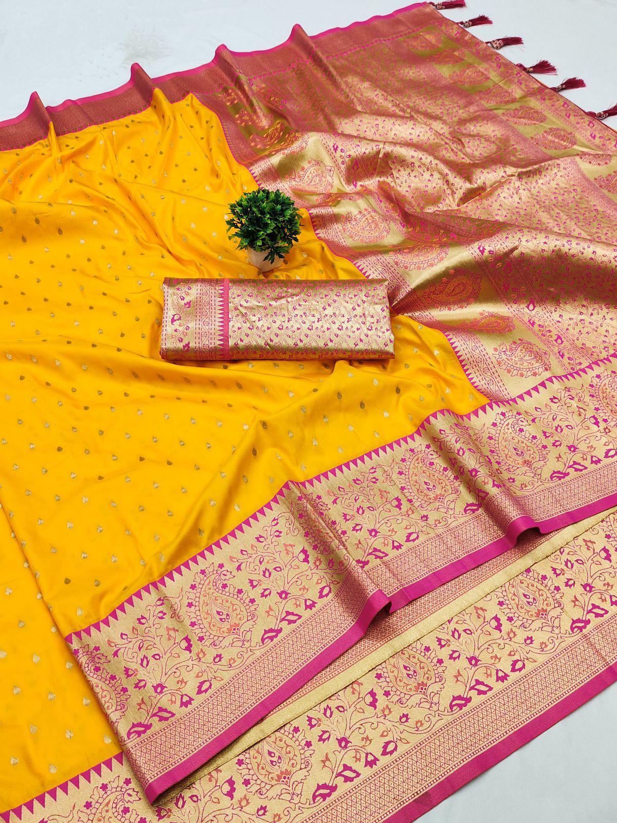 Pure silk Pethani saree with zari weawing