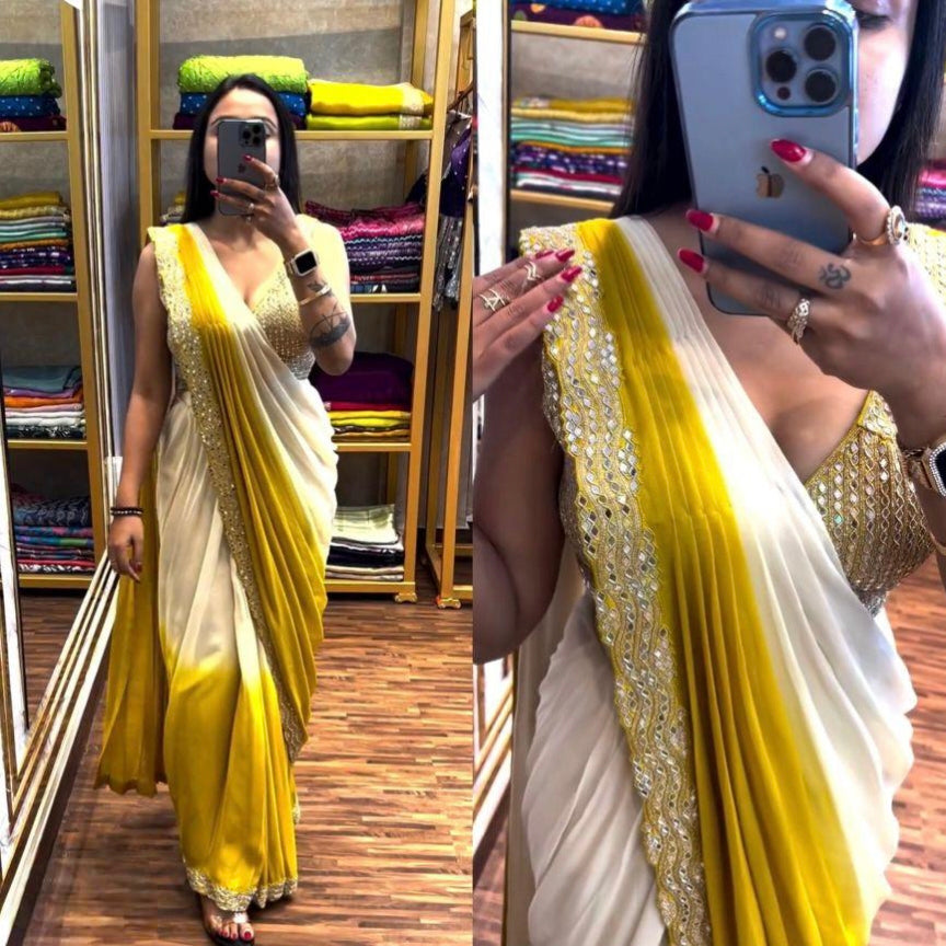 Ready To Wear mirror saree