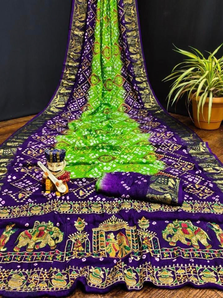 Heavy Bandhej Sarees