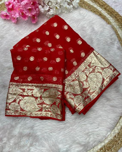 Viscose Saree
special Red colour New Trending Design*