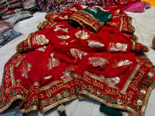 Attractive Bandhani Print All Over Saree