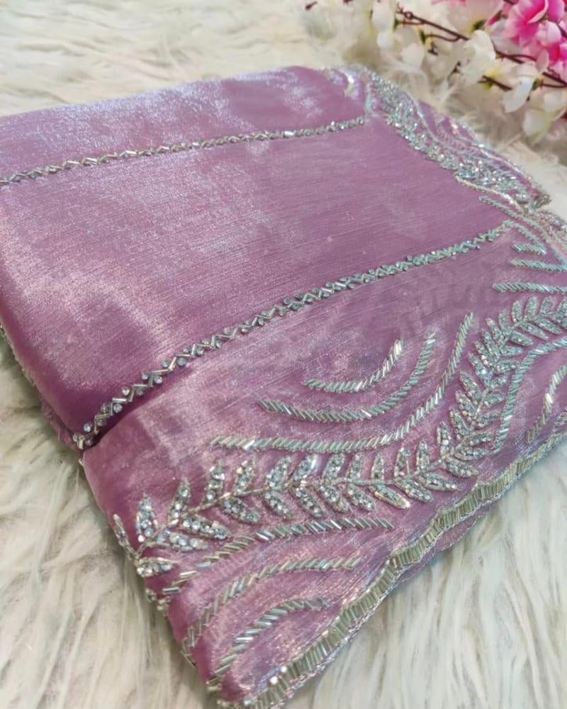 Party Wear Jimmy Choo Handwork Saree