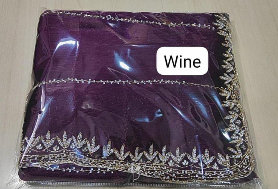 Zimmy Choo Saree pure Handwork ston work saree