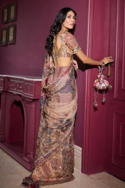 Premium Georgette Embellished With Beautiful Print