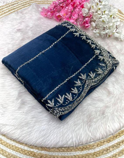 Zimmy Choo Saree pure Handwork ston work saree