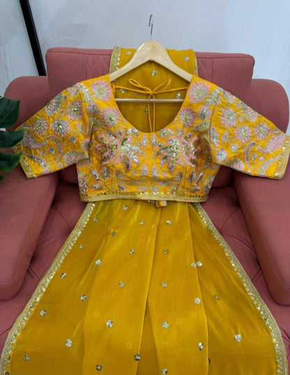 Beautiful Embroidery Zari Work With Siroski Work