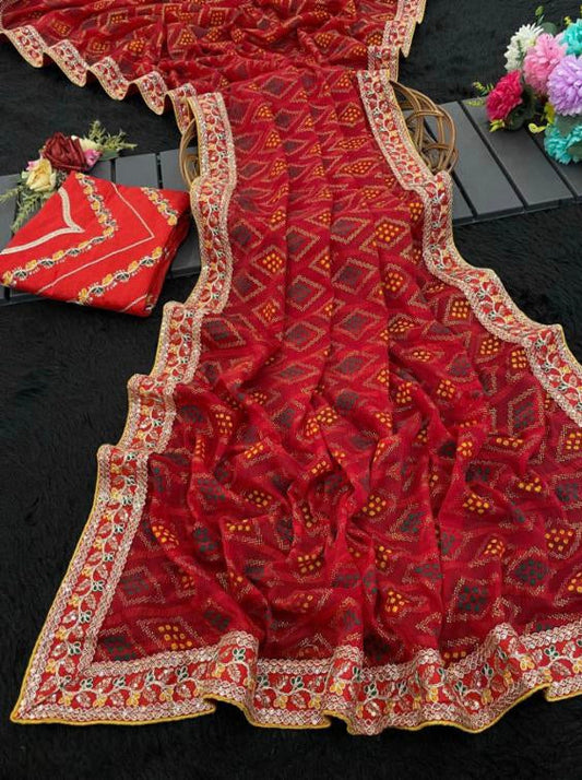 Bandhani Saree