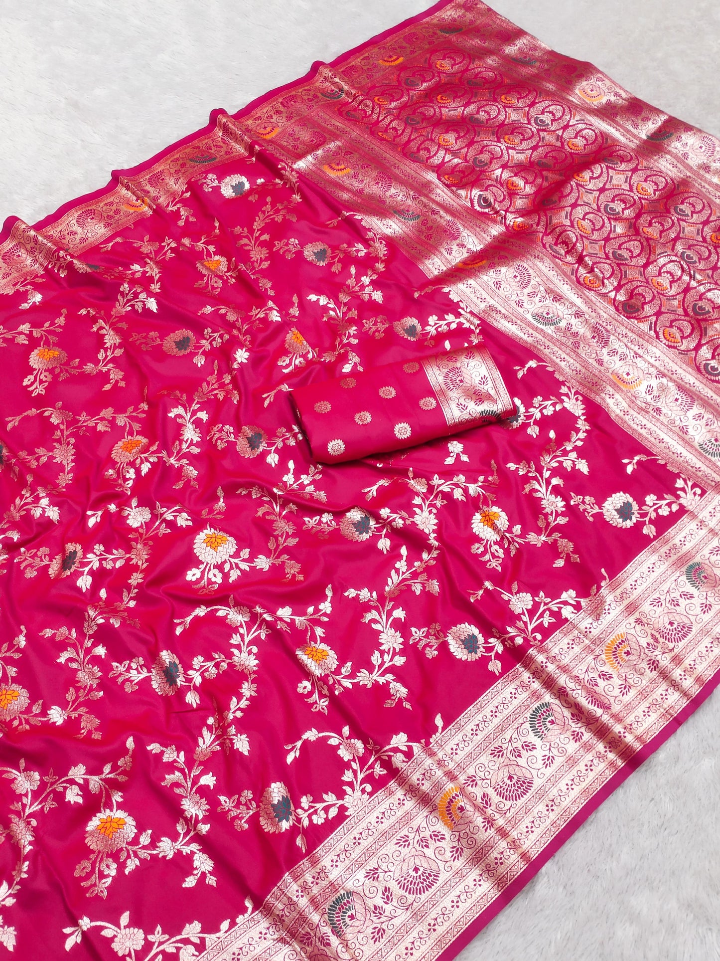 pure banarasi katan silk saree