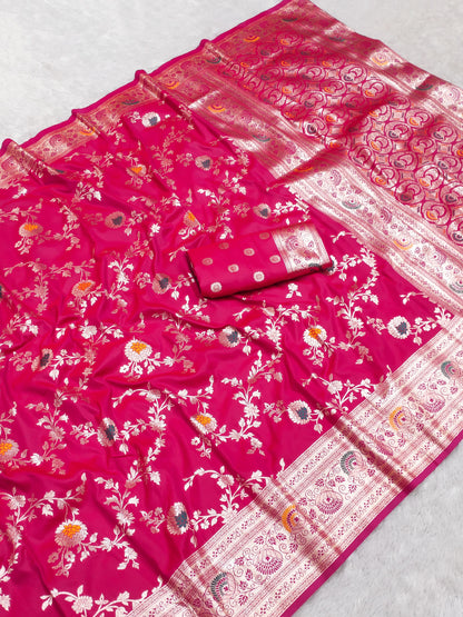 pure banarasi katan silk saree