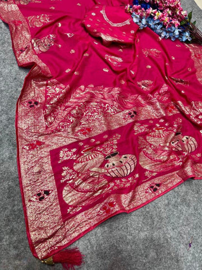 Chanderi Viscose Saree