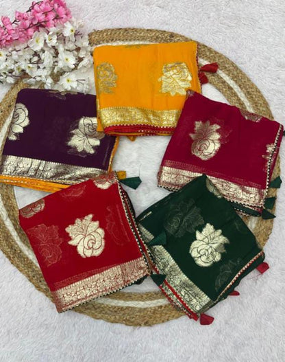 Pure Viscose ovar fancy Saree