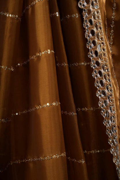 New mirror work saree organza jimmy choo with (blouse stitch)