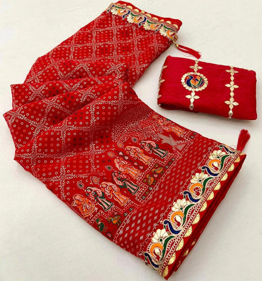 Bandhani Concept Saree