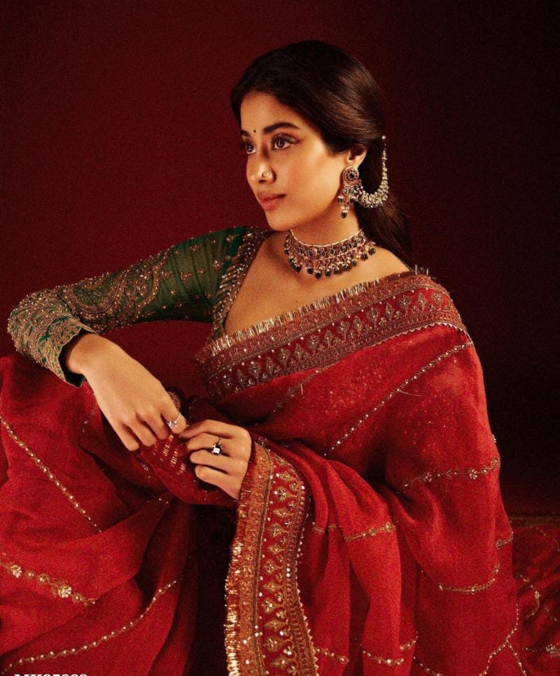 Organza silk fancy saree