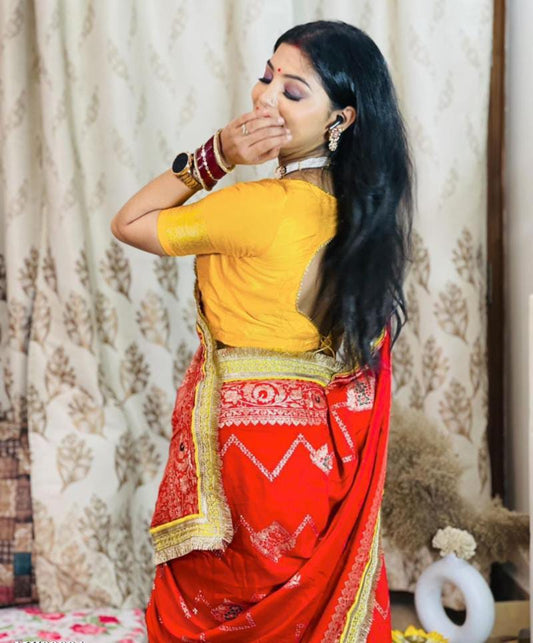 Meena Viscose Broom saree