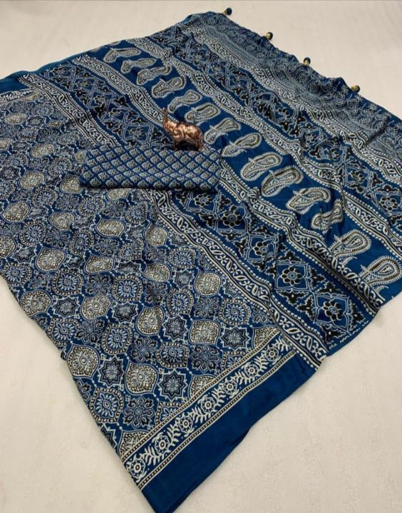 Pre Draped Saree With Stitch Blouse