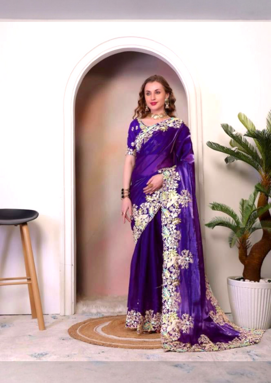 Pure Jimmy choo fancy saree